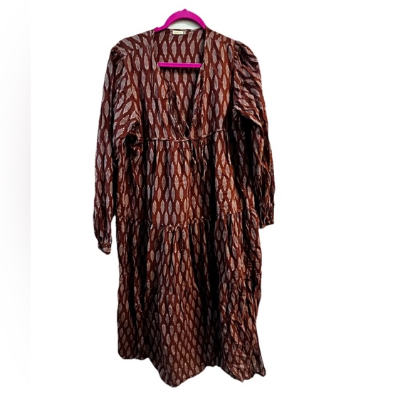 MATTA YAMINI IKAT DRESS - RUST LOZENGES
Size L - Picture 6 of 11